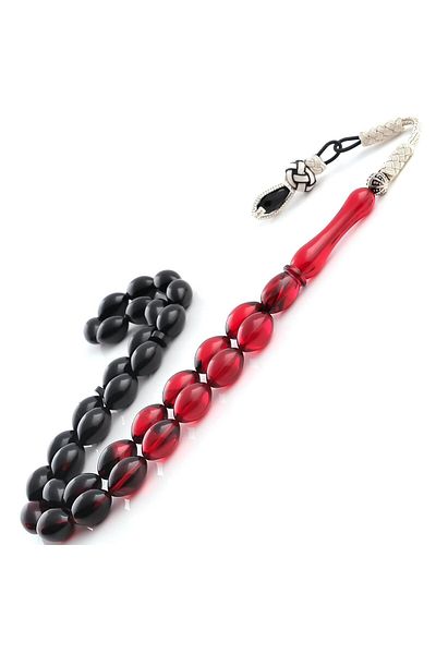 TESBİHCİBABA Colorful Night Red Fire Amber Rosary