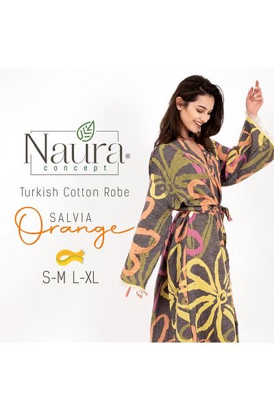 naura Concept Unisex μπουρνούζι Peshtemal