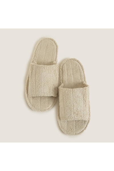 Chakra Sage Havlu Banyo Terliği Natural