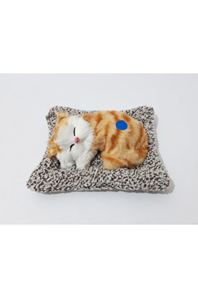 renkli çiçekler 13X9 CM Peluş Yatan Miyavlayan Kedi Oyuncak Kedi Çocuklar İçi...