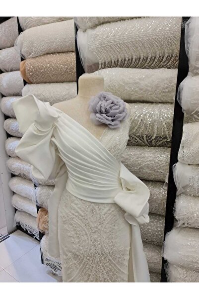 Esteks Dantel ve Tekstil Aksesuarları 17 سم بروش من القماش على شكل زهرة وردية...