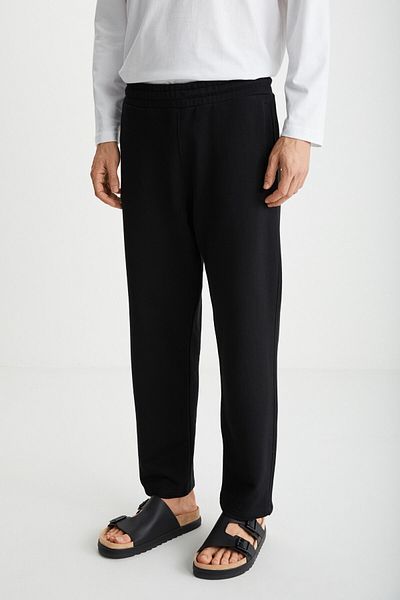 GRIMELANGE Schwarze Premium-Jogginghose für Herren von Bryce – bequeme Passform und elastische Taille