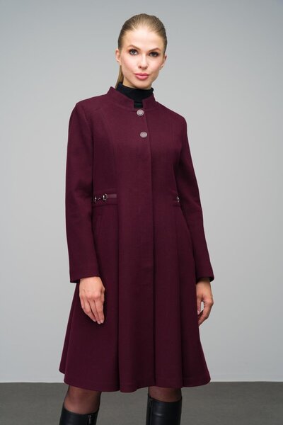 Olcay Kabát s vysokým límcem a kovovými doplňky - A.Mürdüm 3054