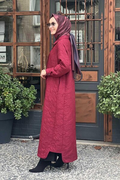 Invee Burgundy Invee Long Cap 7039 - Snap Fastener