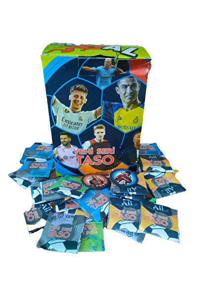 AKSAN Efsane Futbol Taso 100 Adet Oyuncak - Futbolcu Taso (KUTUSUZ)