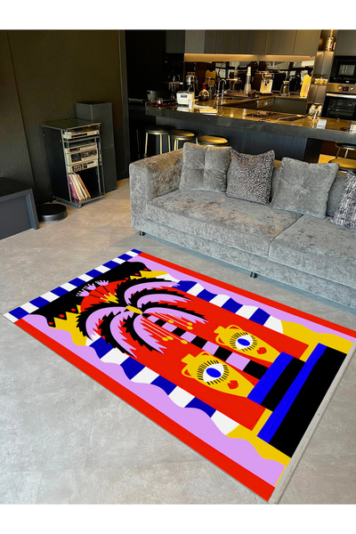 Rugs Modern Halı مجموعة Özge سجادة مزخرفة حديثة ذات أشكال إبداعية متعددة الأل...