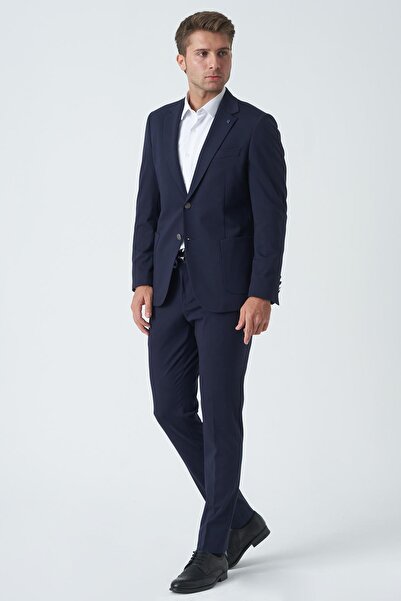 White Stone Cambridge T2440 Slim Fit 6 Drop Jogger Takım Elbise Laci
