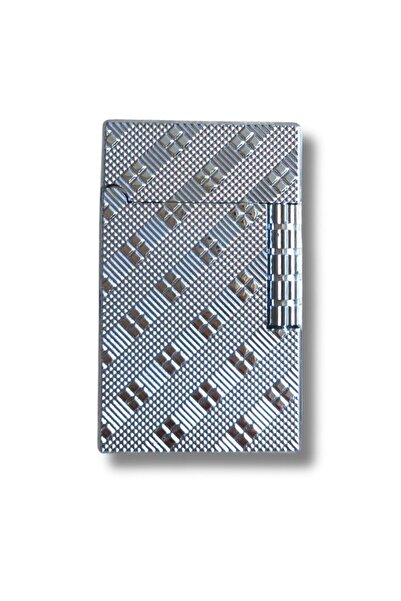 Hunter Yandan Çarklı Motif İşleme Desenli Full Metal Gazlı Çakmak