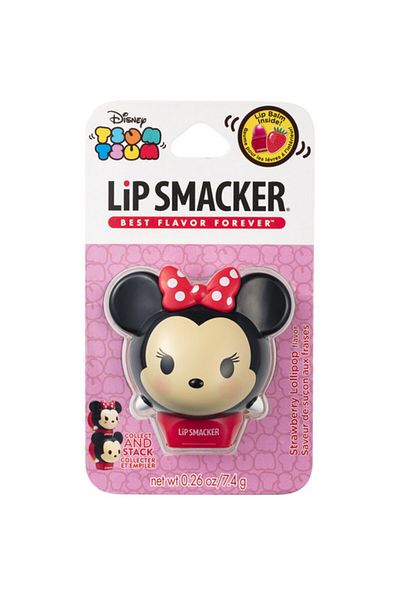 Lip Smacker Disney Tsum Tsum- Minnie- Strawberry Lollipop Flavor 7.4g