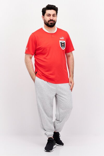 Puma Men Sportswear Fit Short Sleeve Outdoor Jersey, Red