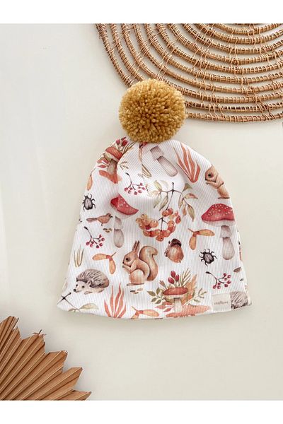 chipiques Unisex Forest Pompom Medium Thick Camisole Beret