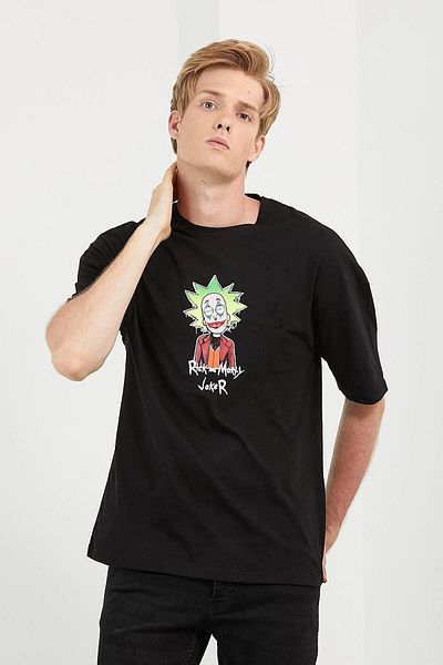 Figo Ανδρικό μπλουζάκι Oversize με στάμπα