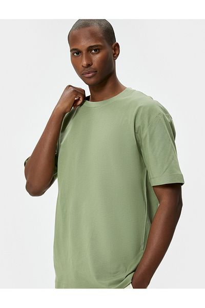 Koton Ανδρικό Πράσινο T-Shirt 4SAM10289HK