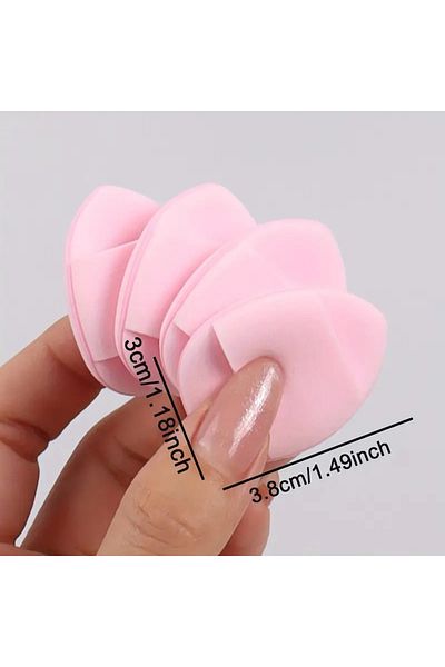 PABALAS 4Pcs Mini Cosmetics - Puff Finger Face Makeup, Sponge under Eye Concealer, Dry Wet Cloth Sponge Concealer