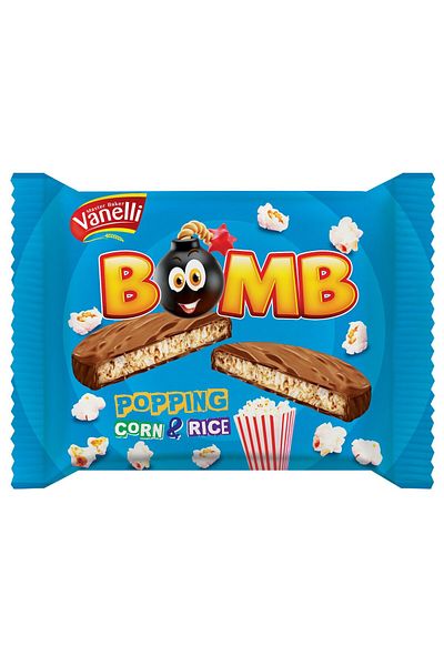 Vanelli 24 Pieces of Bomb Cocoa Coated Rice Pump