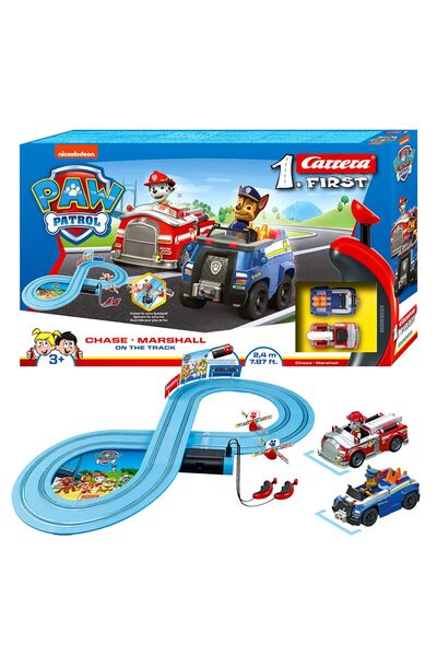 Carrera Paw Patrol On The Track Başlangıç Seti - Paw Patrol Karakterli Uzaktan Kumandalı Arabalar