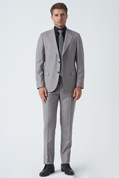 White Stone Glasgow T2466 Slim Fit 6 Drop Lycra Suit Patterned