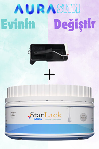 starlack Aura 250ml Akrilik Su Bazlı Hobi Dönüşüm Boyası Boyacı Seti( Tezgah-fayans-dolap-plastik-cam-kapı )