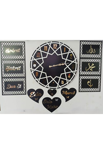 Genel Markalar Duvar Saati ve Duvar Süsüleri Komple Çok ŞIK Hediye