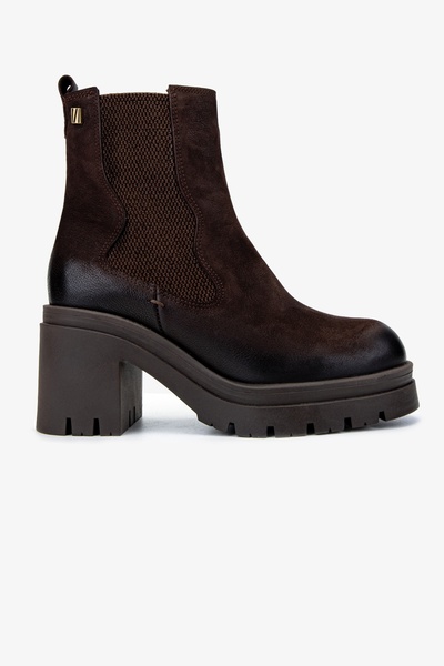 Valmenti Kadın Hakiki Deri Kahverengi Nubuk Casual Bot