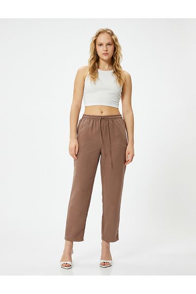 Koton Karottenhose Taillenspitze Modal Gemischt
