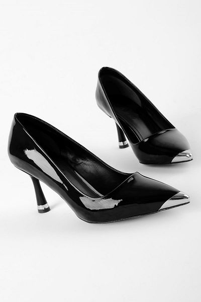 Lal Shoes & Bags Pantofi cu toc pentru femei Andre, metal cu detaliu, cu vârf ascuțit-R.BLACK