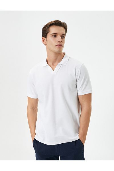 Koton Kurzarm-T-Shirt mit Polokragen