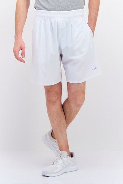 BOLA Best Of Luck Always Men 7,5 Inseam Sportswear Fit Training Shorts, White