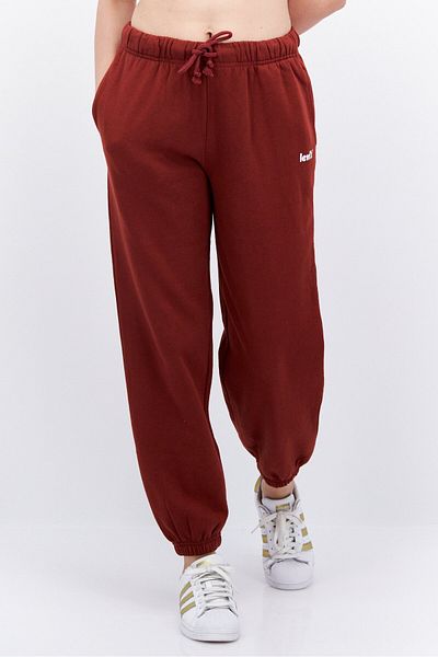 Levi's Women Drawstring Brand Logo Jogger Pants, Brown