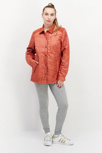 511 Tactical Women Embroidered Logo Long Sleeve Jacket Shirt, Rosewood Heater