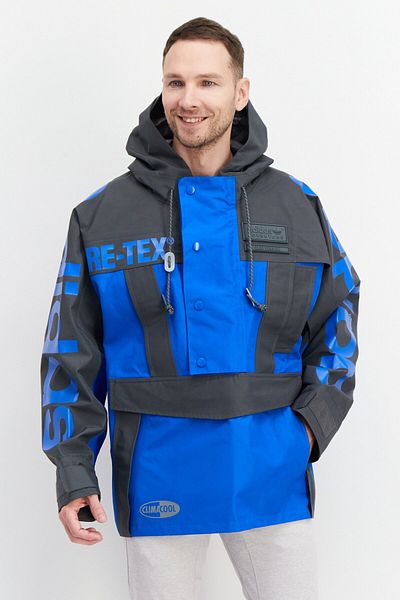 Adidas Originals Men Sportswear Fit Long Sleeve Outdoor Jacket, Blue