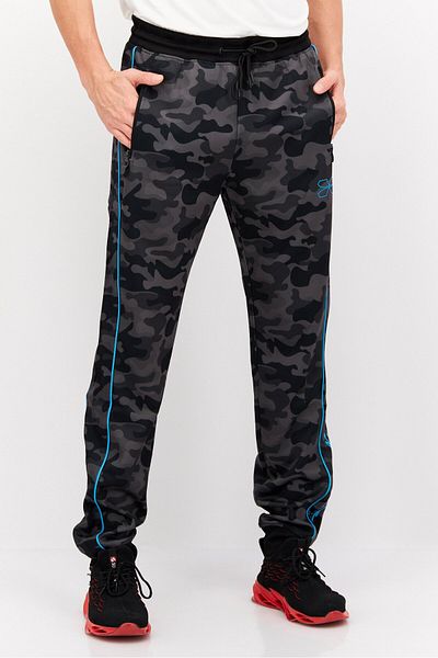 Crosshatch Men Drawstring Camouflage Jogger Pants, Multicolor