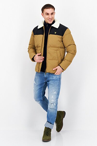 Lyle & Scott Men Borge Quilted Puffer Jacket, Brown