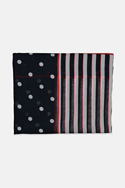 Tchibo Loop Scarf 160 x 100 cm, Navy and Red