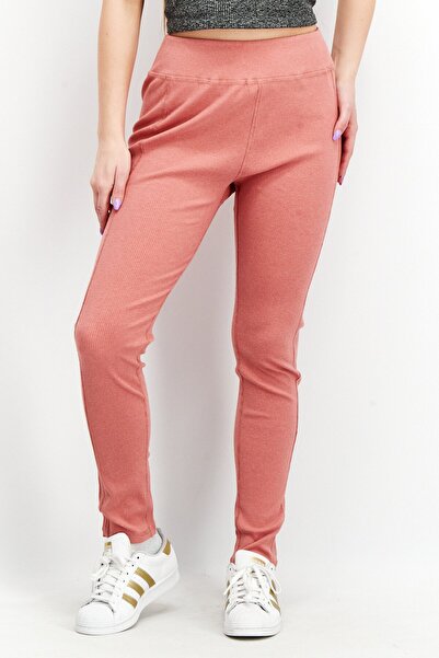 Splendid Women Pull On Ribbed Leggings, Pink