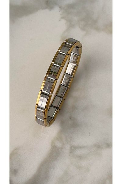 REYNA Italian Charm Steel Bracelet