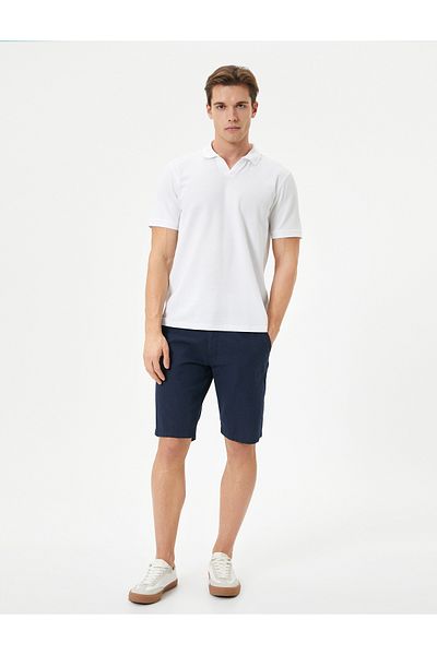 Koton Kurzarm-T-Shirt mit Polokragen