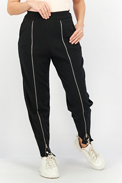 Stella McCartney Women Regular Fit Solid Pull On Sweat Pants, Black