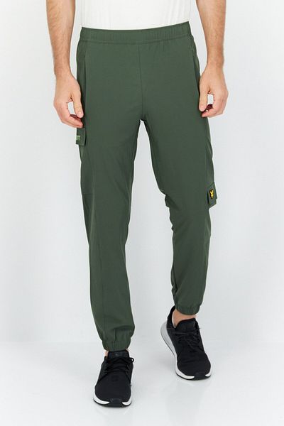 Lyle & Scott Men Printed Cargo Jogger Pants, Olive