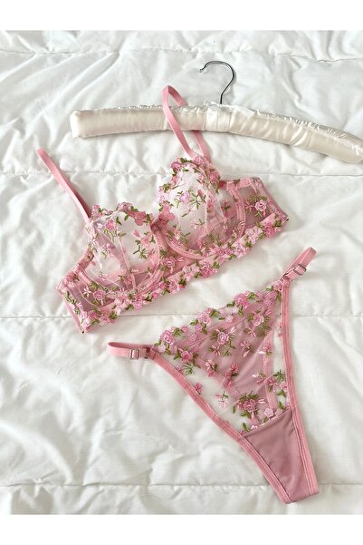 Feruzdesign Robin Underwire Pink Bralet Σετ