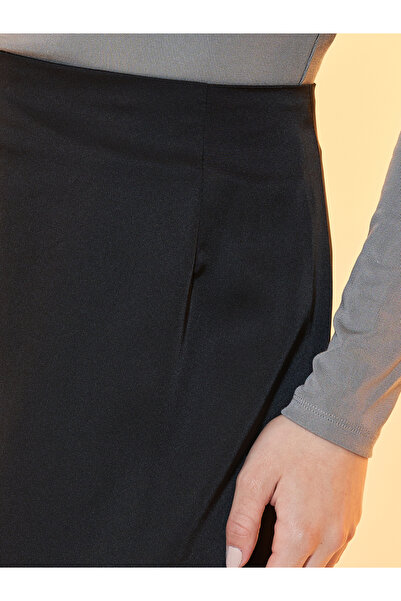 Take Two By Styli Solid Satin A-Line Maxi Skirt