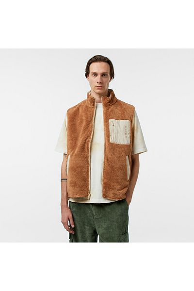 United 4 Unıted4 Sherpa Men's Brown Vest