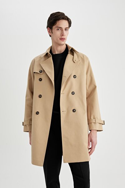 DeFacto Regular Fit Polo Collar Parka Coat Y4579az24sp