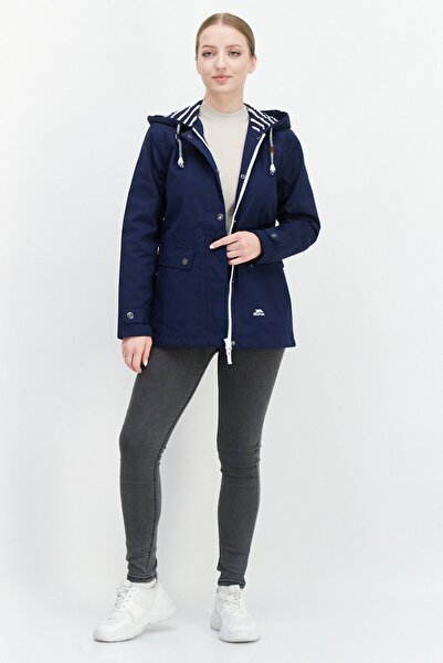 Trespass Women Embroidered Logo Hooded Jacket, Navy