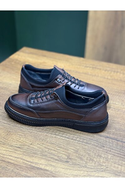 nuaA Γνήσιο δέρμα Ανδρικά Παπούτσια Εξαιρετικά Άνετα Ορθοπεδικά Τακούνια Στήριγμα Ραμμένο