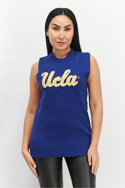 Don't Call Me Jennyfer Women Crew Neck Textured Sleeveless Top, Blue