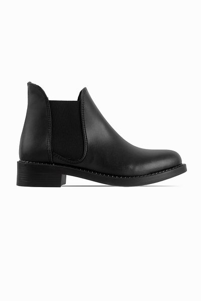Lal Shoes & Bags Snake Women's Rubber Detailed Ankle Boots-Black