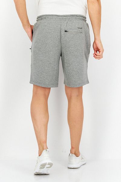 Tahari Sports Men Sportswear Fit Drawstring Walking Shorts, Light Grey