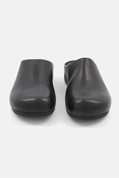 Fitflop Men Shuv Leather Slides, Black