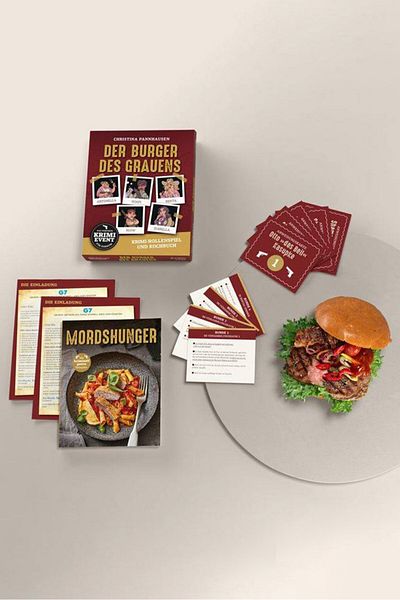 Tchibo Horror Hamburger Investigation Game, Burgundy